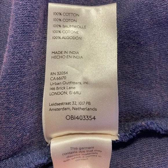 SOLD Free People We The Free Marley Cardigan Tee Top Purple Multi Size Large - Picture 8 of 13